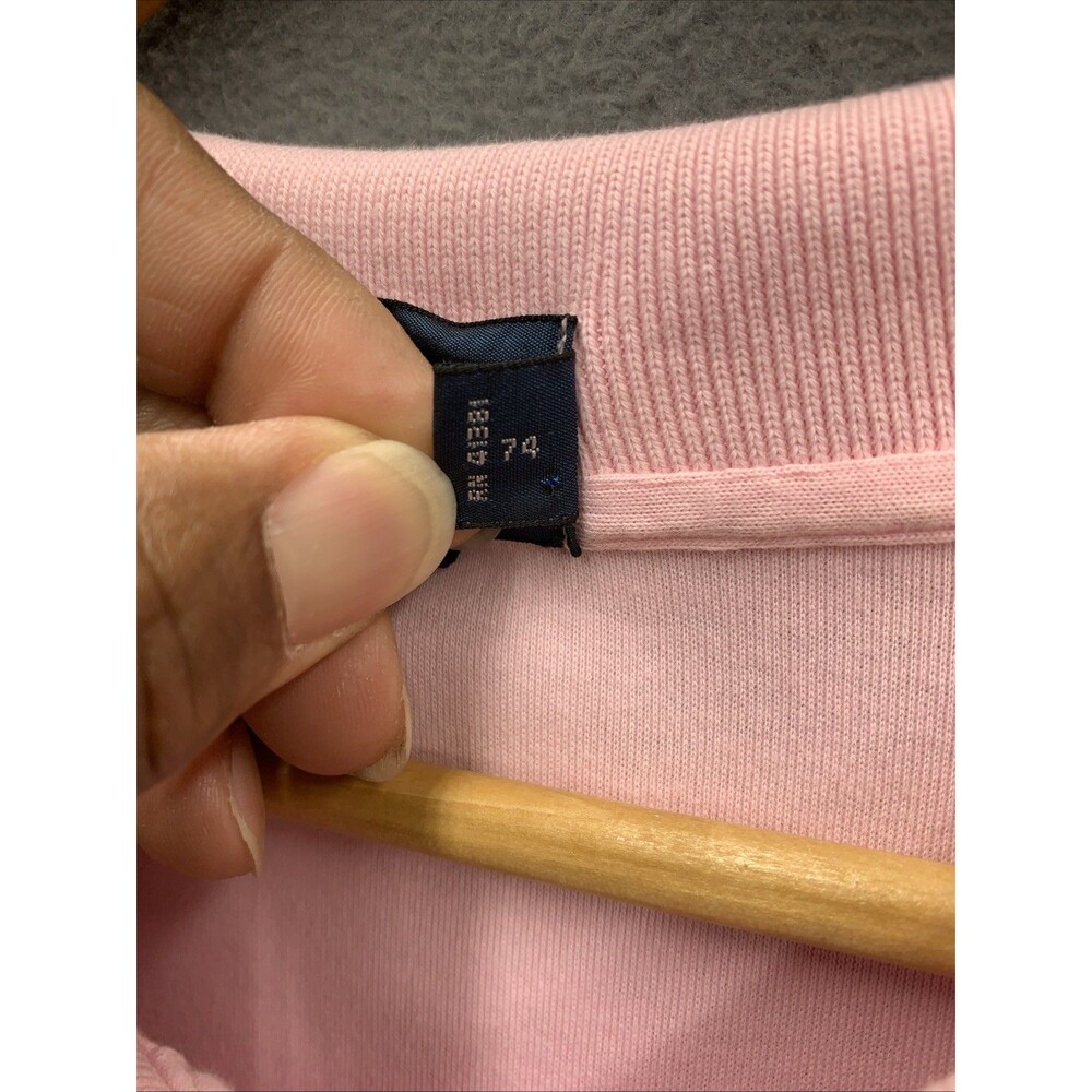 Vtg Polo Ralph Lauren Polo Shirt Mens Solid Pink Casual Size 4XB Big - Picture 9 of 13